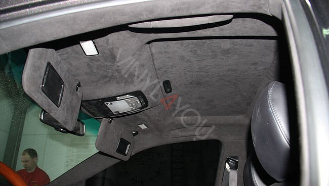 Алькантара темно-серая